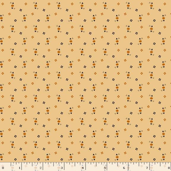Cheddar & Coal III - Triangle Dots Cream