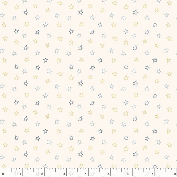 Snowman's Village - Stars Cream