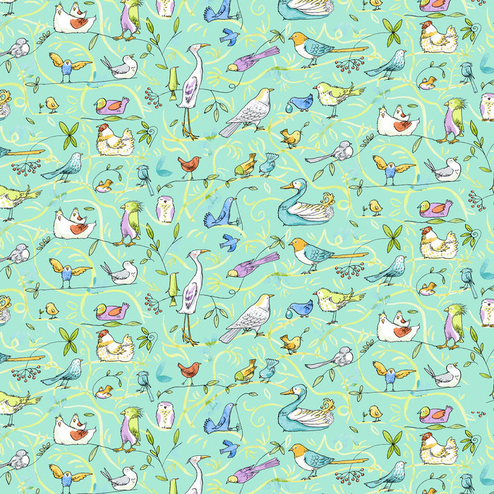 What Friends Are For - Birds Turquoise