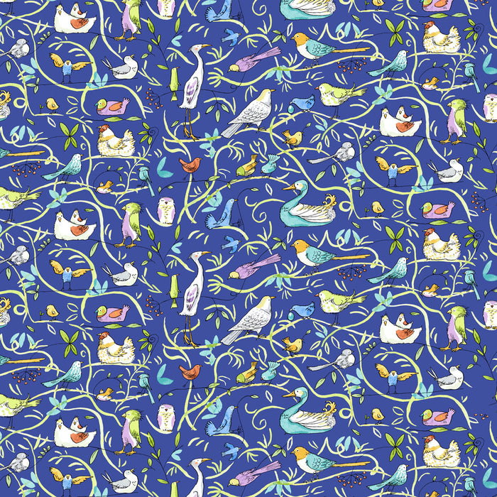 What Friends Are For - Birds Royal Blue