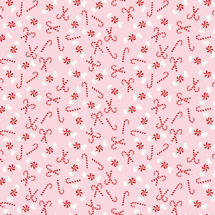 Santa Paws - Candy Canes Pink
