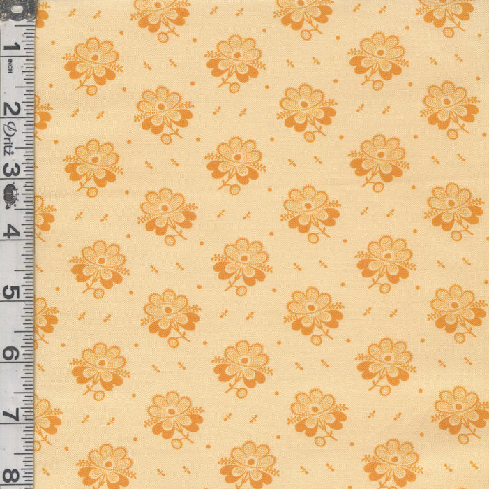 Indigo Cheddar II - Picotage Floral Cream