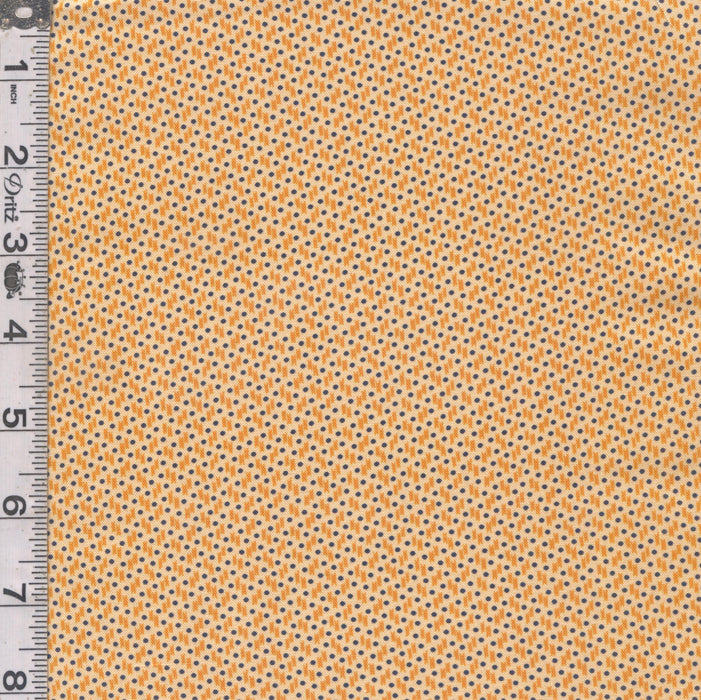 Indigo Cheddar II - Ikat Dot Cream