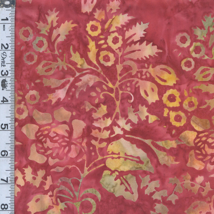 A Splash of Color Batiks - Watercolor Florals Hot Pink