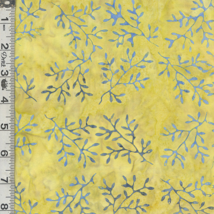 A Splash of Color Batiks - Watercolor Leaves Pea