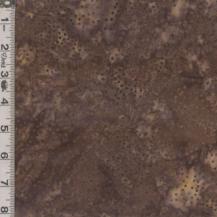 A Splash of Color Batiks - Watercolor Dots Brown
