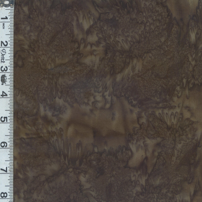 A Splash of Color Batiks - Watercolor Dark Brown