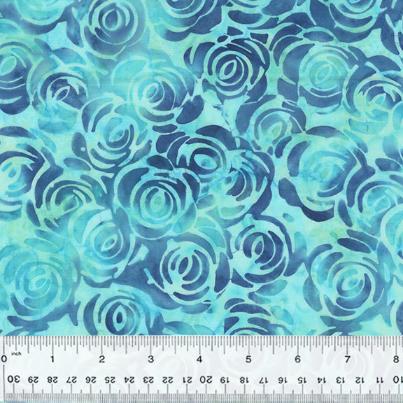 Fantasia Batiks - Rosebush Teal