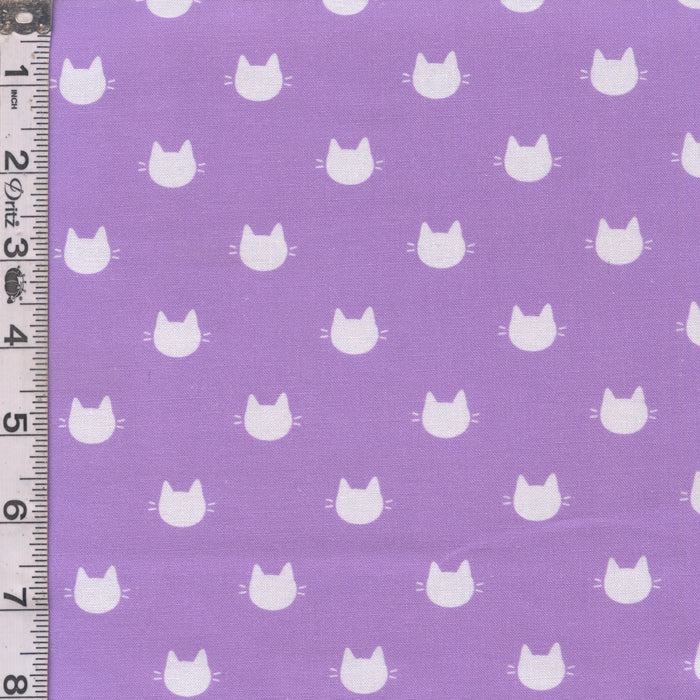 Litter-ary Cats - Cat Heads Purple