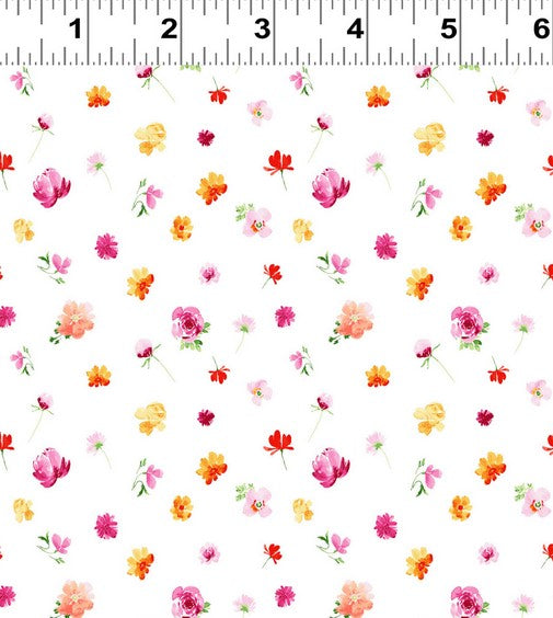 Flourish - Ditsy Floral White