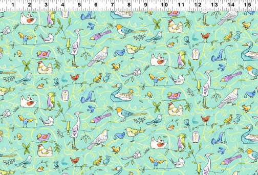 What Friends Are For - Birds Turquoise
