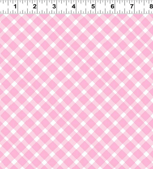 Love is in the Air - Diagonal Plaid Pink