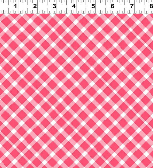 Love is in the Air - Diagonal Plaid Light Red