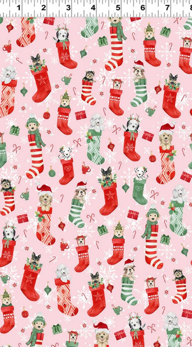 Santa Paws - Stockings Pink