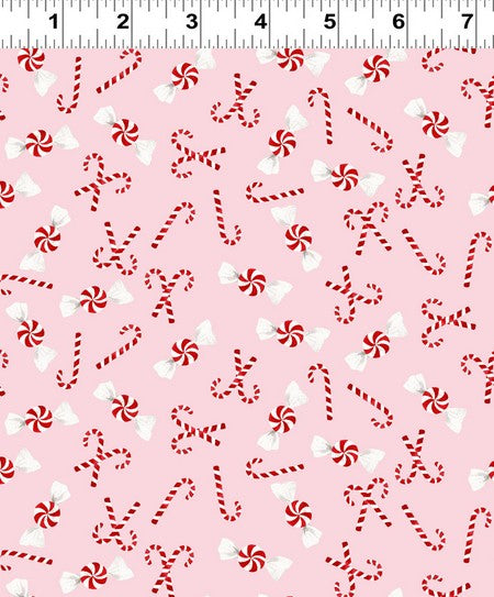 Santa Paws - Candy Canes Pink