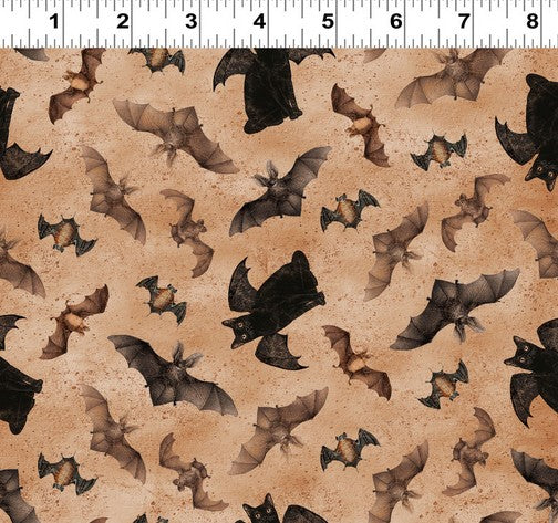 Gothic Halloween - Bats & Cats Rust
