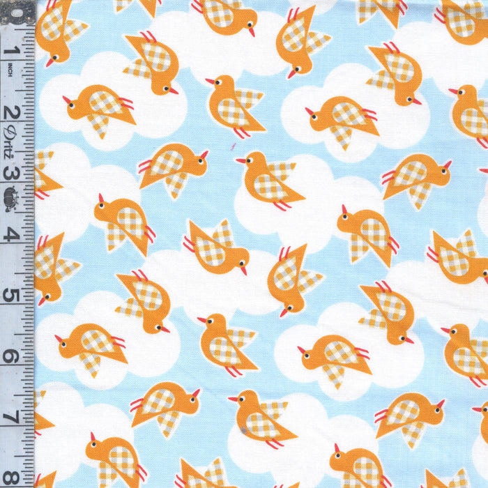 Fluttering Through the Sky - Birds Blue