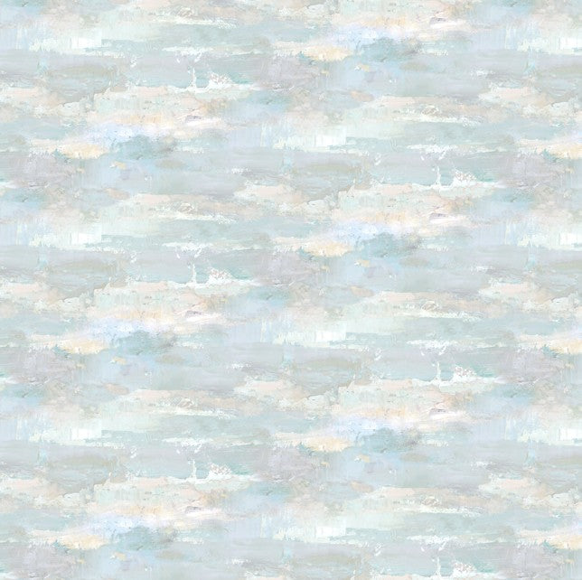 First Snow - Brush Strokes Pale Blue
