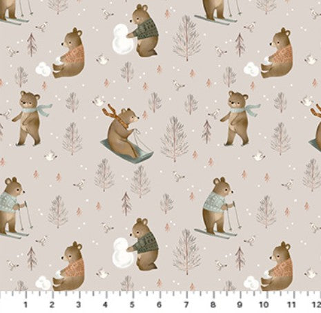 Cozy Cubs - Snow Day Taupe