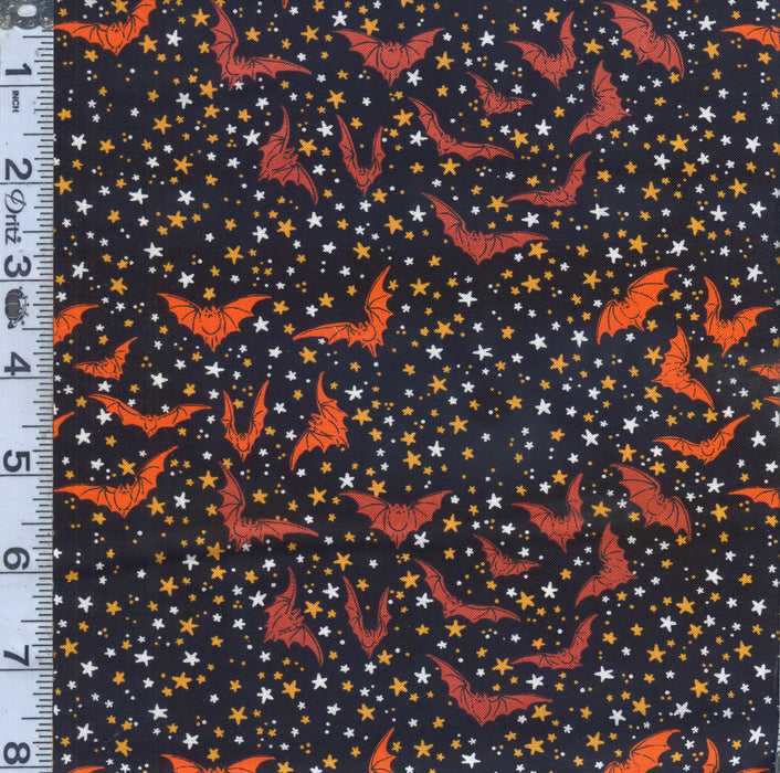Costumes & Cobwebs - Ditsy Bats Black