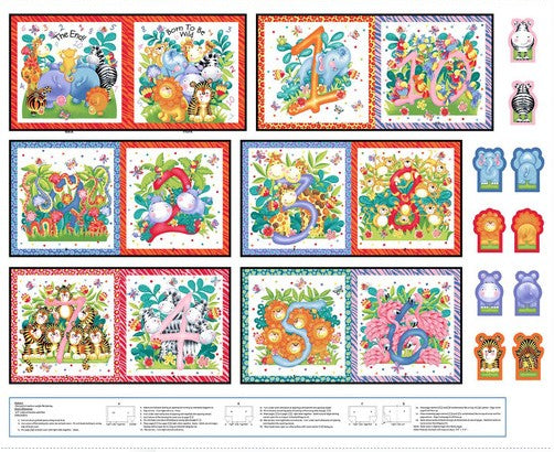 Born to be Wild - Counting Book Panel