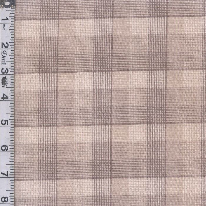 The Mountains Are Calling - Window Pane Plaid Cream