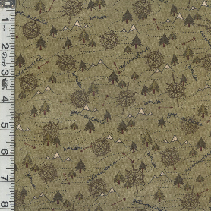 The Mountains Are Calling - Mountain Trail Green