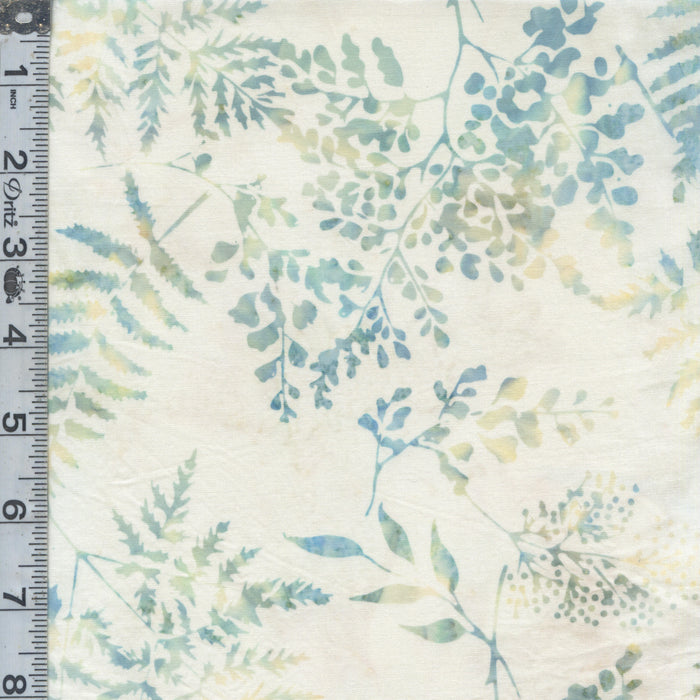 Breeze Batiks - Large Ferns Sandcastle 11" Remnant