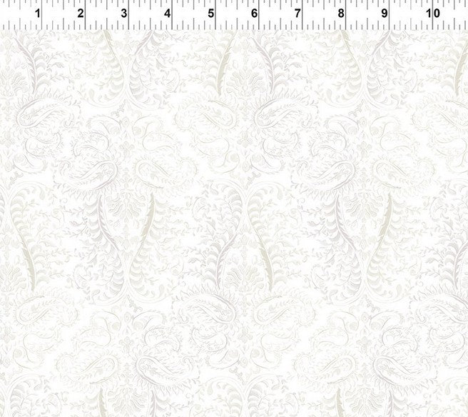Daydreams - Tonal Paisley White