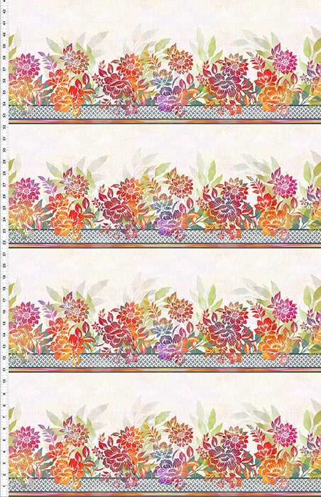 Garden of Dreams II - Border Multi 8-1/2" Remnant
