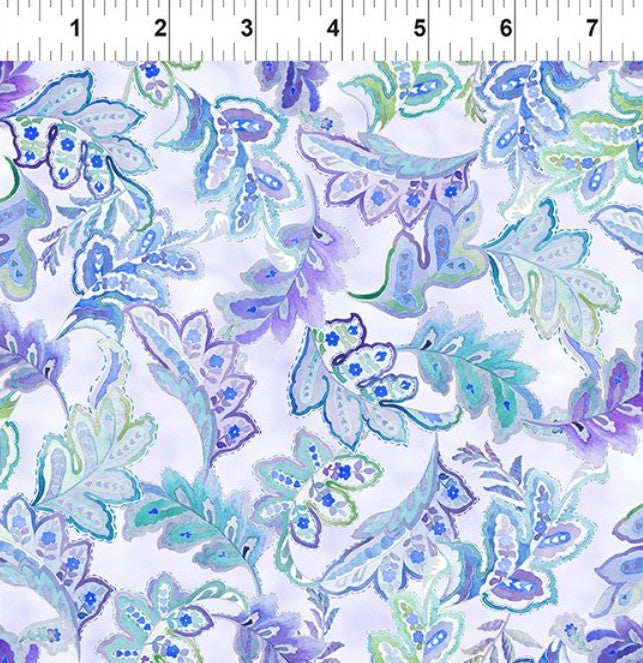 Daydreams - Large Leaves Periwinkle