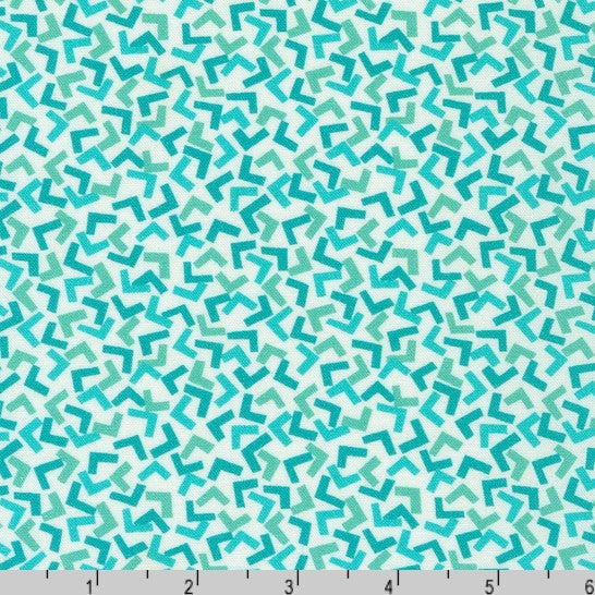 Flowerhouse: At the Cottage - Blocks Teal