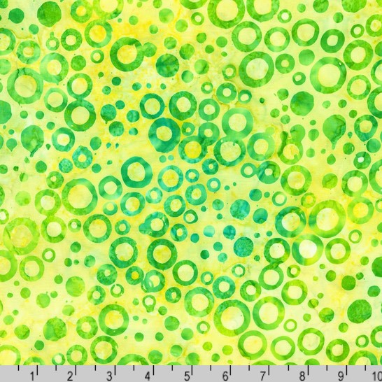 Artisan Batiks: Dotted Bubble Lemon