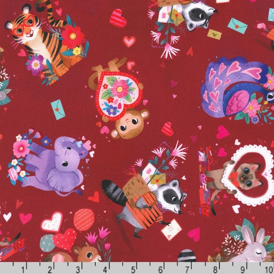 Little Valentine - Heart Animals Cherry