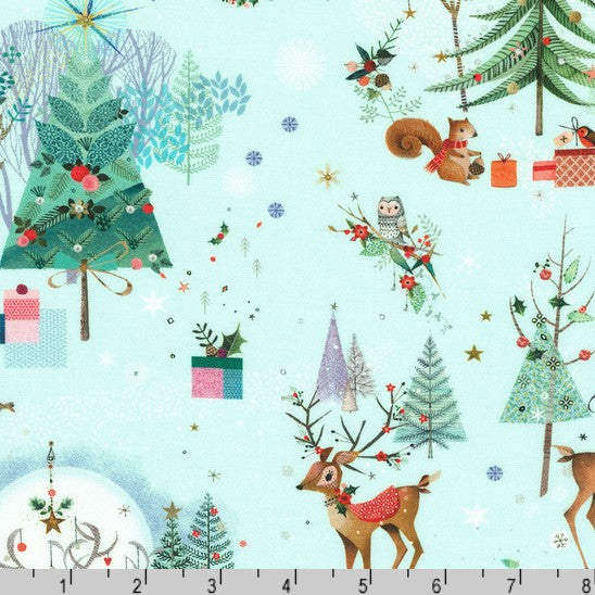 Festive Fauna - Holiday Forest Sky