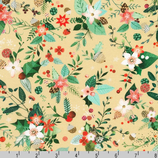 Festive Fauna - Holiday Floral Straw