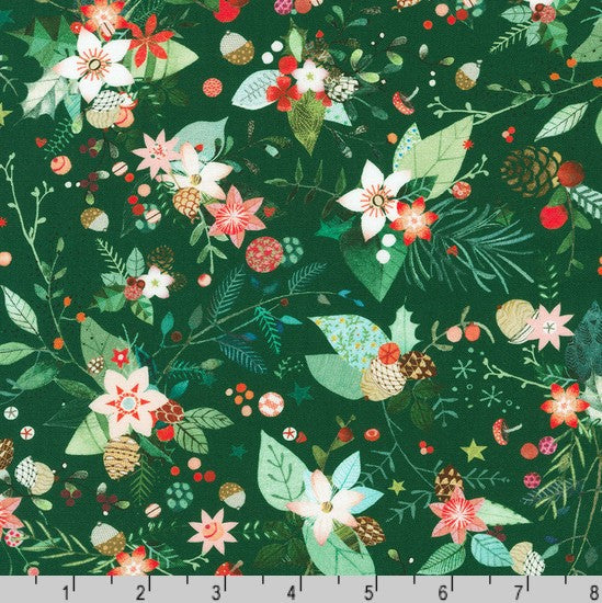 Festive Fauna - Holiday Floral Holly