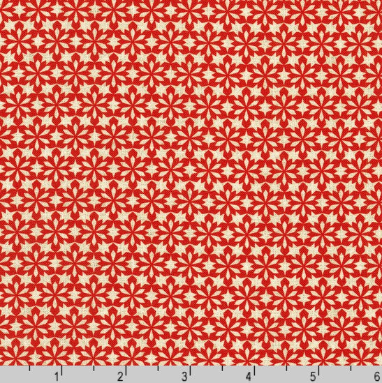 Festive Fauna - Poinsettia Tile Candy Cane