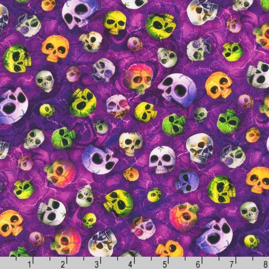 Bright Frights - Skulls Violet