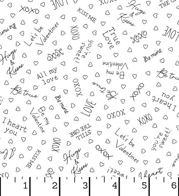 I Heart You - Love Phrases White
