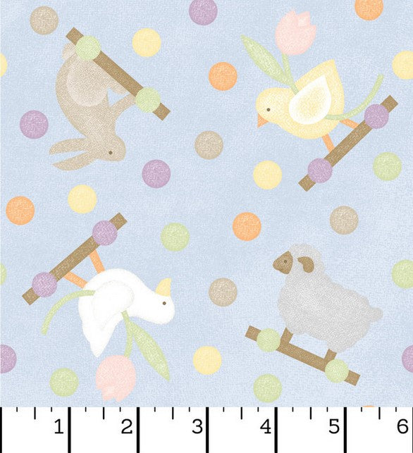 Little Chicks Flannel - Pull Toys Blue