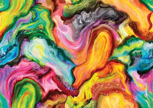 Gradients Euphoria 108" Wide - Color Eruption Rainbow