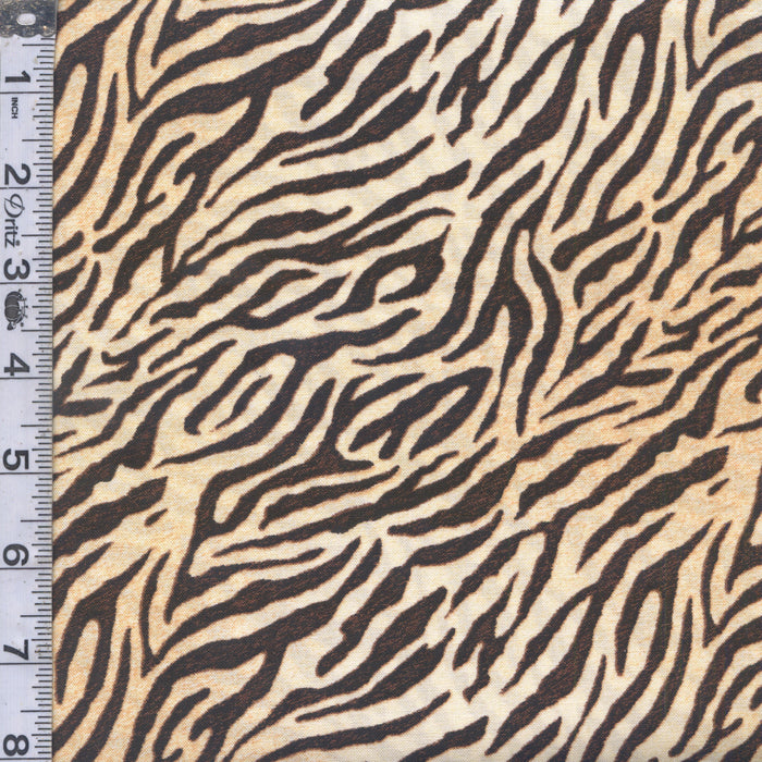 Jungle Queen - Tiger Stripe Cream/Black 12" Remnant