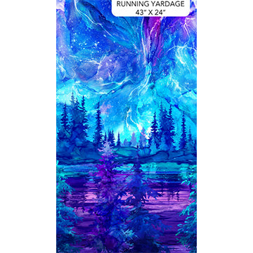 Illuminations - Woodland Running Yardage Blue