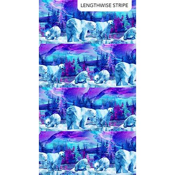Illuminations - Polar Bear Stripe Blue