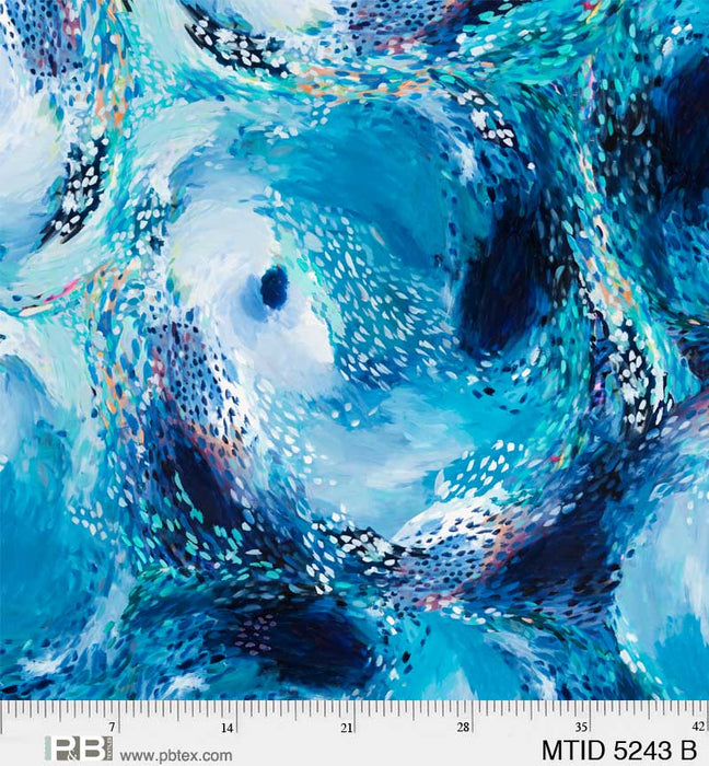 Moon Tide Panel - Galaxy Swirl Blue