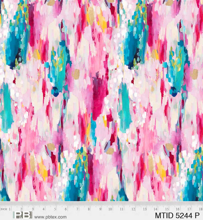 Moon Tide - Brush Strokes Pink