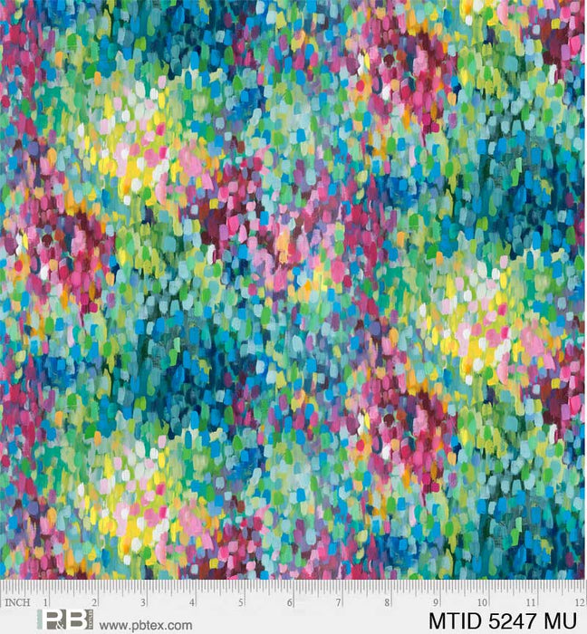Moon Tide - Brush Dots Multi 12" Remnant