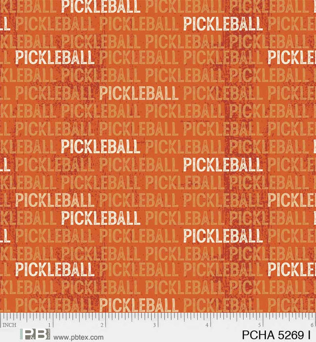 Pickleball Champ - Words Orange