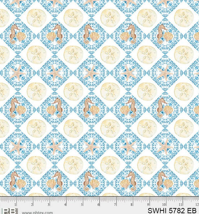 Sea Whispers - Sand Dollar Diamonds White
